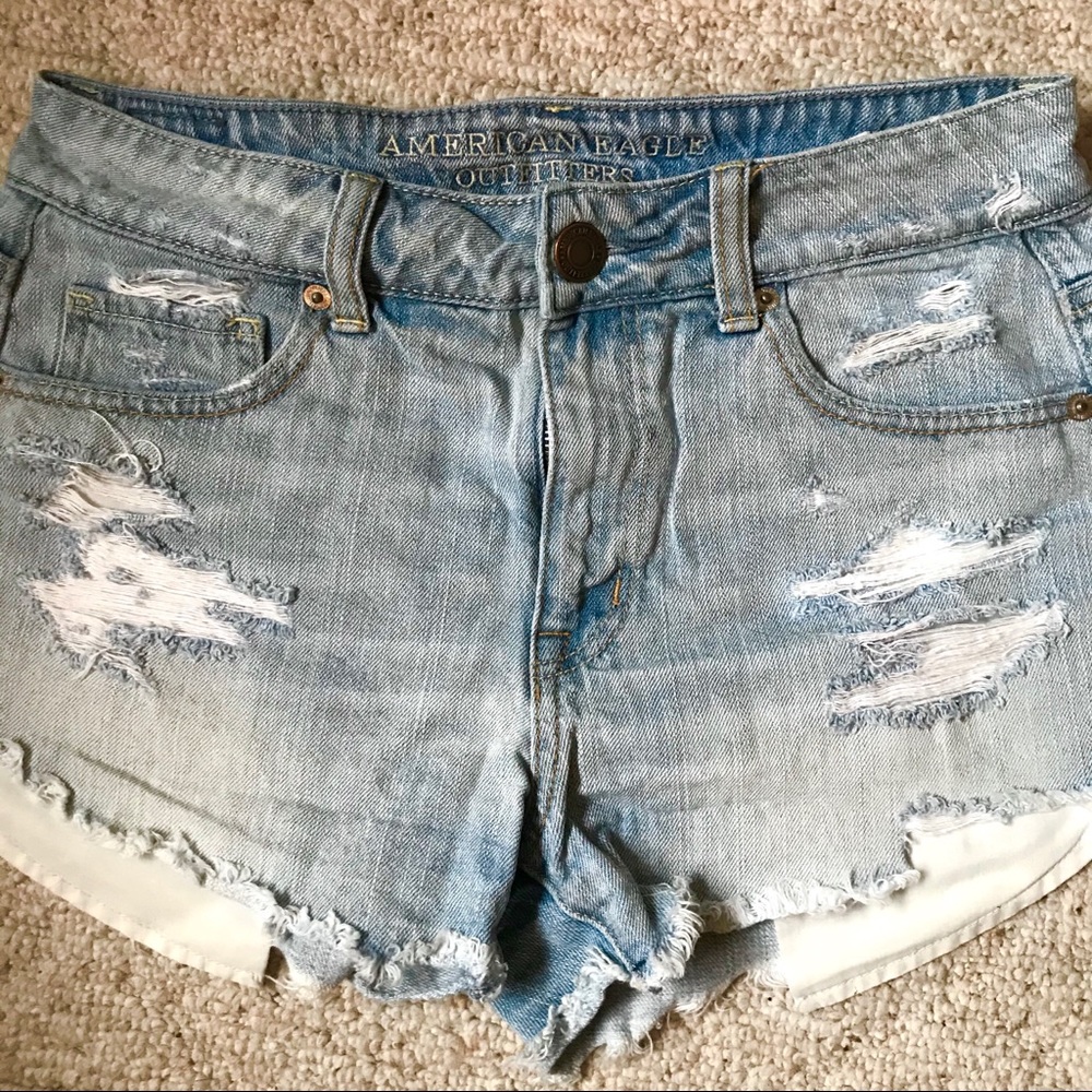 Denim High Waisted Shorts